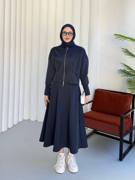 طقم تنورة قطعتين